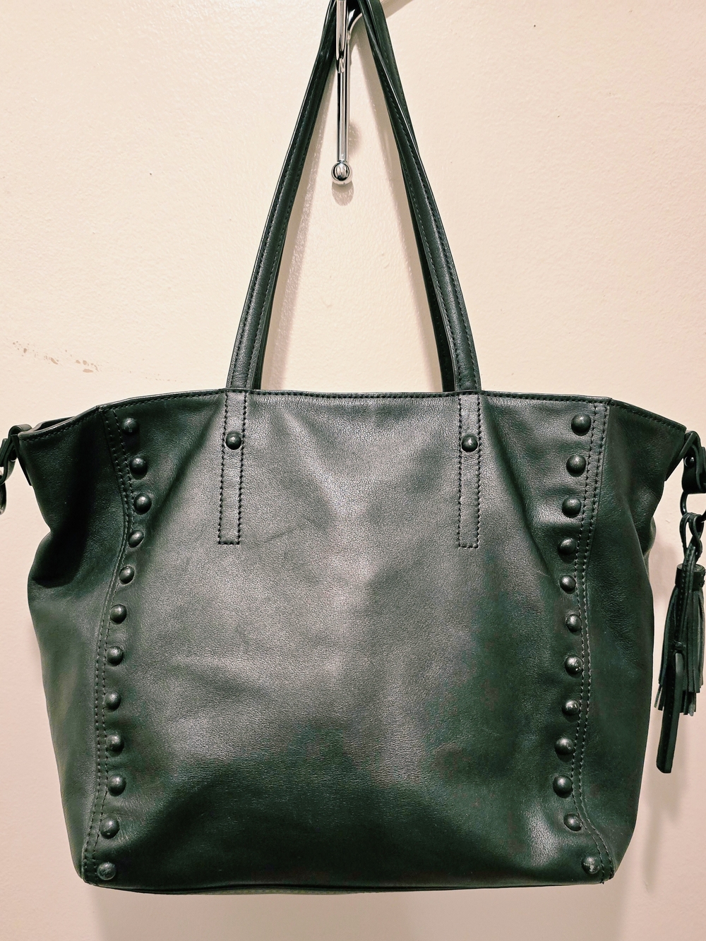 LOEFFLER RANDALL. Classic Stud-Trim Tote Bag in Black.